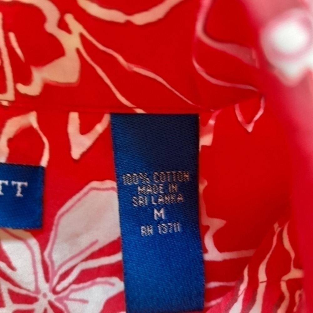 KAREN SCOTT SPORT Top Golf Activewear Hawaiian Medium - Picture 7 of 8
